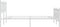 vidaXL - Bedframe - met - hoofd- - en - voeteneinde - metaal - wit - 140x190 - cm