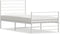 vidaXL - Bedframe - met - hoofd- - en - voeteneinde - metaal - wit - 90x200 - cm