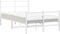 vidaXL - Bedframe - met - hoofd- - en - voeteneinde metaal - wit - 120x200 - cm