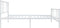 vidaXL - Bedframe - met - hoofd- - en - voeteneinde - metaal - wit - 80x200 - cm