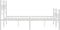 vidaXL - Bedframe - met - hoofd- - en - voeteneinde - metaal - wit - 120x200 - cm