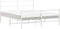 vidaXL - Bedframe - met - hoofd- - en - voeteneinde metaal - wit - 150x200 - cm