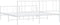 vidaXL - Bedframe - met - hoofd- - en - voeteneinde - metaal - wit - 193x203 - cm