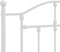 vidaXL - Bedframe - met - hoofd- - en - voeteneinde - metaal - wit - 90x200 - cm