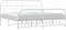 vidaXL - Bedframe - met - hoofd- - en - voeteneinde - metaal - wit - 193x203 - cm