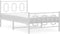 vidaXL - Bedframe - met - hoofd- - en - voeteneinde - metaal - wit - 100x190 - cm