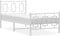 vidaXL - Bedframe - met - hoofd- - en - voeteneinde - metaal - wit - 90x190 - cm