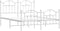 vidaXL - Bedframe - met - hoofd- - en - voeteneinde - metaal - wit - 135x190 - cm