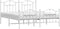 vidaXL - Bedframe - met - hoofd- - en - voeteneinde - metaal - wit - 180x200 - cm