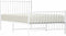 vidaXL - Bedframe - met - hoofd- - en - voeteneinde - metaal - wit - 100x190 - cm