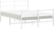 vidaXL - Bedframe - met - hoofd- - en - voeteneinde metaal - wit - 140x190 - cm