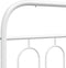 vidaXL - Bedframe - met - hoofd- - en - voeteneinde - metaal - wit - 75x190 - cm