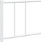 vidaXL - Bedframe - met - hoofd- - en - voeteneinde - metaal - wit - 183x213 - cm