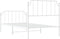 vidaXL - Bedframe - met - hoofd- - en - voeteneinde metaal - wit - 100x190 - cm