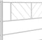 vidaXL - Bedframe - met - hoofd- - en - voeteneinde - metaal - wit - 120 - x - 190 - cm