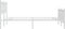 vidaXL - Bedframe - met - hoofd- - en - voeteneinde - metaal - wit - 140x200 - cm