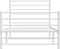 vidaXL - Bedframe - met - hoofd- - en - voeteneinde - metaal - wit - 107x203 - cm