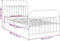 vidaXL - Bedframe - met - hoofd- - en - voeteneinde - metaal - wit - 100x200 - cm