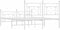 vidaXL - Bedframe - met - hoofd- - en - voeteneinde - metaal - wit - 140x200 - cm