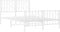 vidaXL - Bedframe - met - hoofd- - en - voeteneinde metaal - wit - 120x200 - cm