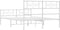 vidaXL - Bedframe - met - hoofd- - en - voeteneinde - metaal - wit - 135x190 - cm
