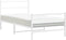 vidaXL - Bedframe - met - hoofd- - en - voeteneinde metaal - wit - 100x200 - cm