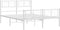 vidaXL - Bedframe - met - hoofd- - en - voeteneinde - metaal - wit - 140x200 - cm