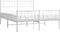 vidaXL - Bedframe - met - hoofd- - en - voeteneinde - metaal - wit - 140x190 - cm