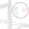 vidaXL - Bedframe - met - hoofd- - en - voeteneinde - metaal - wit - 107x203 - cm