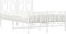 vidaXL - Bedframe - met - hoofd- - en - voeteneinde - metaal - wit - 120 - x - 190 - cm