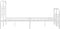 vidaXL - Bedframe - met - hoofd- - en - voeteneinde - metaal - wit - 120x200 - cm