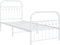 vidaXL - Bedframe - met - hoofd- - en - voeteneinde - metaal - wit - 75x190 - cm