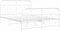 vidaXL - Bedframe - met - hoofd- - en - voeteneinde - metaal - wit - 135x190 - cm