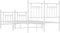 vidaXL - Bedframe - met - hoofd- - en - voeteneinde - metaal - wit - 120 - x - 190 - cm