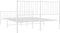 vidaXL - Bedframe - met - hoofd- - en - voeteneinde - metaal - wit - 150x200 - cm