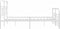 vidaXL - Bedframe - met - hoofd- - en - voeteneinde - metaal - wit - 140x200 - cm
