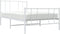 vidaXL - Bedframe - met - hoofd- - en - voeteneinde - metaal - wit - 90x190 - cm