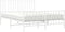 vidaXL - Bedframe - met - hoofd- - en - voeteneinde metaal - wit - 140x190 - cm