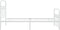 vidaXL - Bedframe - met - hoofd- - en - voeteneinde - metaal - wit - 107x203 - cm