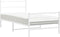vidaXL - Bedframe - met - hoofd- - en - voeteneinde metaal - wit - 100x190 - cm