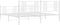 vidaXL - Bedframe - met - hoofd- - en - voeteneinde - metaal - wit - 193x203 - cm