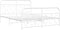 vidaXL - Bedframe - met - hoofd- - en - voeteneinde - metaal - wit - 140x190 - cm