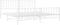 vidaXL - Bedframe - met - hoofd- - en - voeteneinde metaal - wit - 193x203 - cm