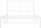 vidaXL - Bedframe - met - hoofd- - en - voeteneinde - metaal - wit - 107x203 - cm