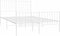 vidaXL - Bedframe - met - hoofd- - en - voeteneinde - metaal - wit - 120x200 - cm