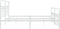 vidaXL - Bedframe - met - hoofd- - en - voeteneinde - metaal - wit - 200x200 - cm