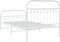 vidaXL - Bedframe - met - hoofd- - en - voeteneinde - metaal - wit - 100x190 - cm