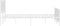 vidaXL - Bedframe - met - hoofd- - en - voeteneinde - metaal - wit - 150x200 - cm