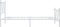 vidaXL - Bedframe - met - hoofd- - en - voeteneinde - metaal - wit - 90x200 - cm