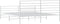 vidaXL - Bedframe - met - hoofd- - en - voeteneinde - metaal - wit - 193x203 - cm